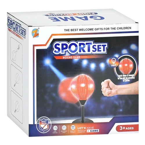 Настольная боксёрская груша MR 1510 (груша 20 см, стойка 37 см, подсветка)