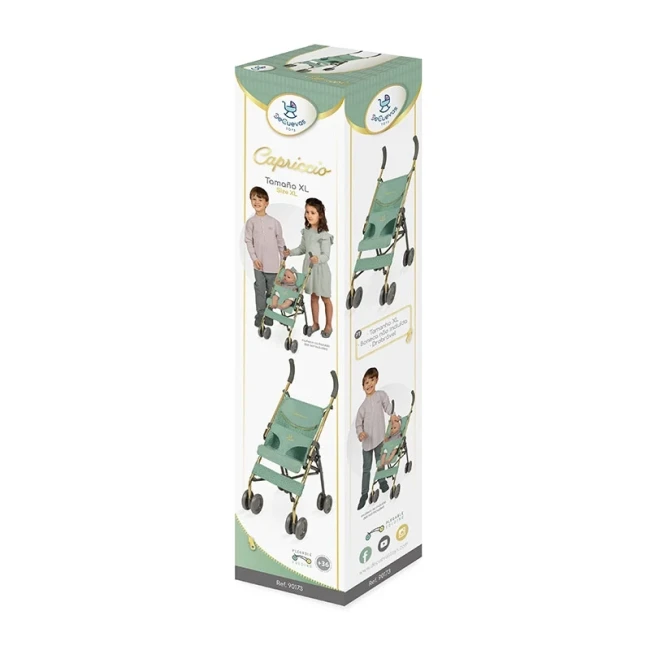 Коляска для кукол DeCuevas 90173 Capriccio (прогулочная, трость)