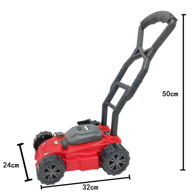 Игрушечная газонокосилка T 1810 на батарейках, подсветка, звук Игрушечная газонокосилка T 1810 на батарейках, подсветка, звук