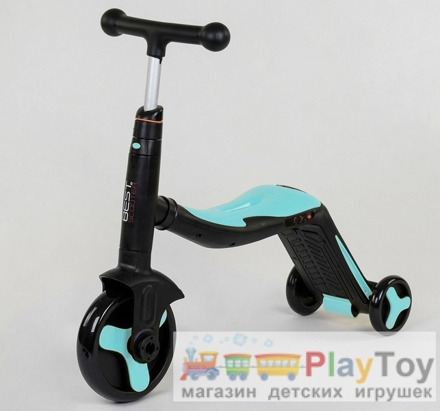 Дитячий триколісний самокат-біговел-велосипед Best Scooter (JT 20255) 3 в 1 Дитячий триколісний самокат-біговел-велосипед Best Scooter (JT 20255) 3 в 1