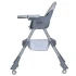 Стульчик для кормления Bambi M 5722 Gray (съемный столик, корзинка, чехол, 4 колеса)