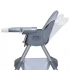 Стульчик для кормления Bambi M 5722 Gray (съемный столик, корзинка, чехол, 4 колеса)