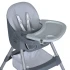 Стульчик для кормления Bambi M 5722 Gray (съемный столик, корзинка, чехол, 4 колеса)