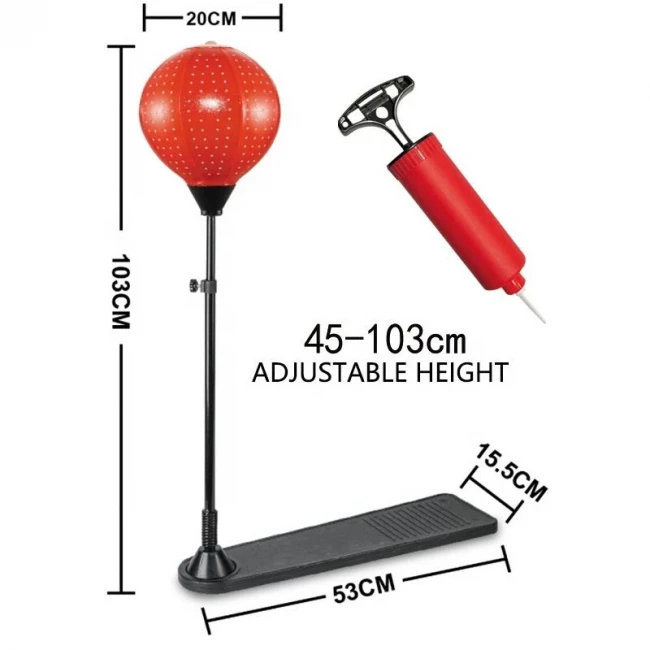 Боксерський набір ZG 270-468 (груша 20 см, стійка 103 см, підніжка, рукавички, насос)