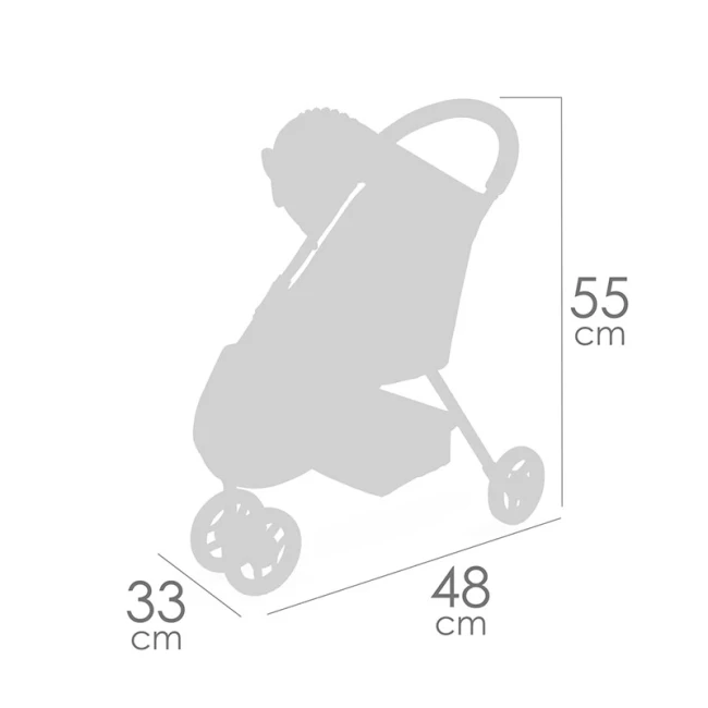 Коляска для кукол DeCuevas 90275 Sophie (прогулочная, корзинка)