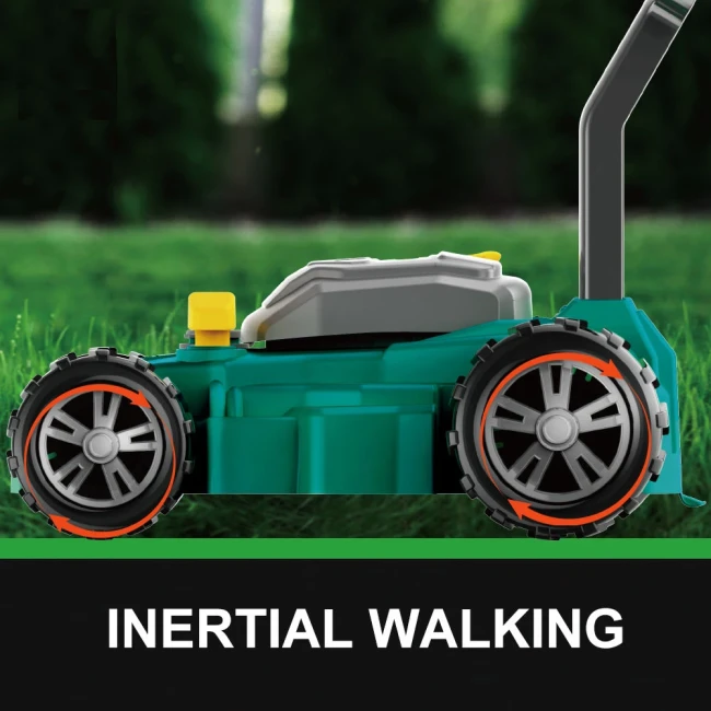 Игрушечная газонокосилка T 2042 на батарейках, подсветка, звук Игрушечная газонокосилка T 2042 на батарейках, подсветка, звук