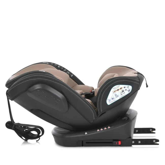 Автокресло El Camino ME 1045 EVOLUTION 2 360⁰  Natural Beige, Isofix+Top Tether, от рождения до 36 кг