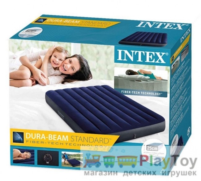 Надувной матрас Intex 64758 - 137х191х25 см Надувной матрас Intex 64758 - 137х191х25 см