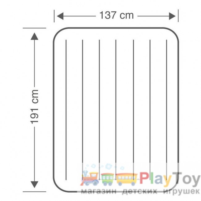 Надувной матрас Intex 64758 - 137х191х25 см Надувной матрас Intex 64758 - 137х191х25 см