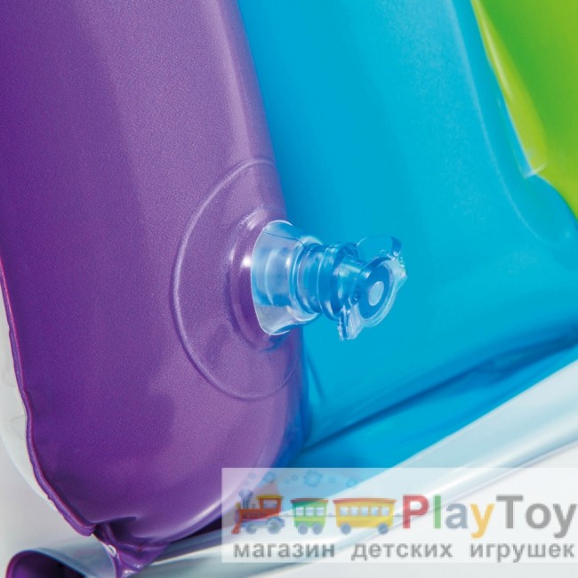 Детский надувной бассейн Intex 57141 Радуга-Облако 142 х 119 х 84 см с навесом