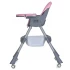 Стульчик для кормления Bambi M 5722 Lilac (съемный столик, корзинка, чехол, 4 колеса)