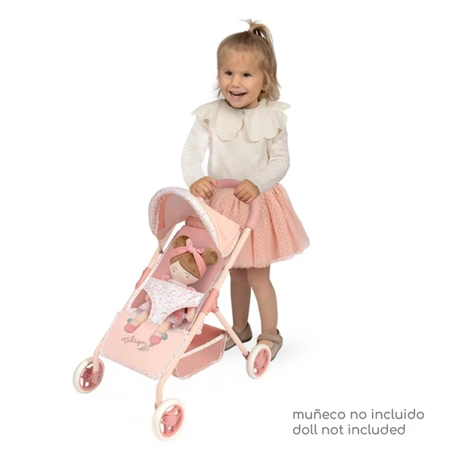 Коляска для кукол DeCuevas 90574 Tulipe (прогулочная, корзинка)