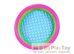 Детский надувной бассейн Intex (58924) Радуга 68 литров,надувное дно,86 x 25 см