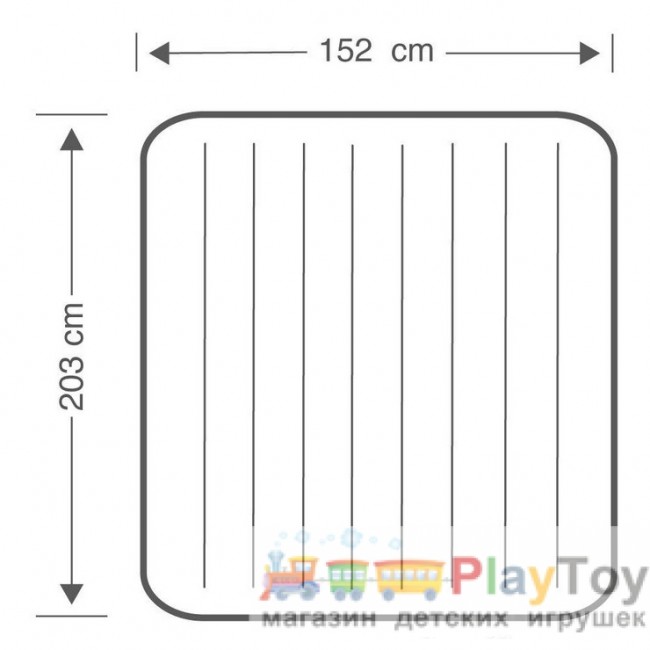 Надувний матрац Intex 64759 - 152х203х25 см Надувний матрац Intex 64759 - 152х203х25 см