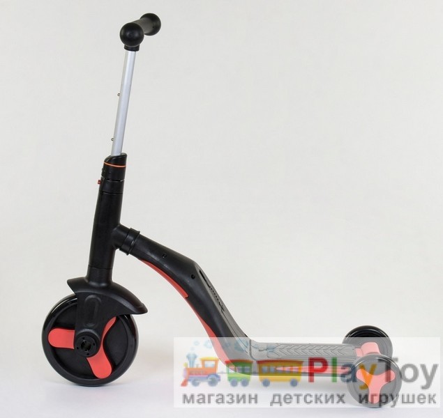 Дитячий триколісний самокат-біговел-велосипед Best Scooter (JT 28288) 3 в 1, Red/Black Дитячий триколісний самокат-біговел-велосипед Best Scooter (JT 28288) 3 в 1, Red/Black
