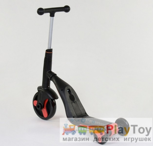 Дитячий триколісний самокат-біговел-велосипед Best Scooter (JT 28288) 3 в 1, Red/Black Дитячий триколісний самокат-біговел-велосипед Best Scooter (JT 28288) 3 в 1, Red/Black