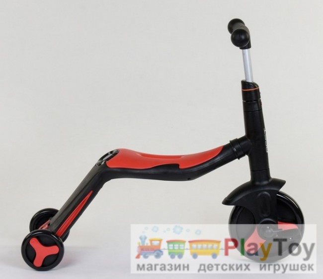 Дитячий триколісний самокат-біговел-велосипед Best Scooter (JT 28288) 3 в 1, Red/Black Дитячий триколісний самокат-біговел-велосипед Best Scooter (JT 28288) 3 в 1, Red/Black