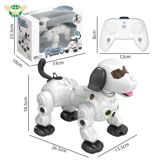 Робот-собака Robot Dog 777-602 A на радиоуправлении (26 см, батарейки, свет, звук, пускает газы) Робот-собака Robot Dog 777-602 A на радиоуправлении (26 см, батарейки, свет, звук, пускает газы)