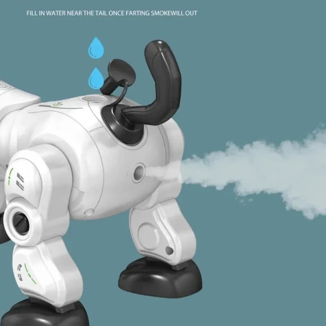 Робот-собака Robot Dog 777-602 A на радиоуправлении (26 см, батарейки, свет, звук, пускает газы) Робот-собака Robot Dog 777-602 A на радиоуправлении (26 см, батарейки, свет, звук, пускает газы)