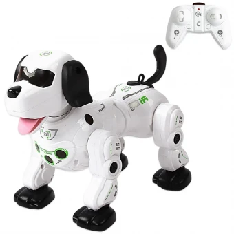 Робот-собака Robot Dog 777-602 A на радиоуправлении (26 см, батарейки, свет, звук, пускает газы)