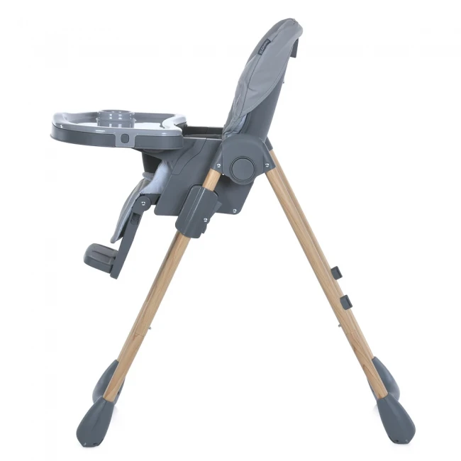 Стульчик для кормления El Camino ME 1115-W CRAFT Gray (съемный столик, дуга с подвесками, чехол, 2 колеса)