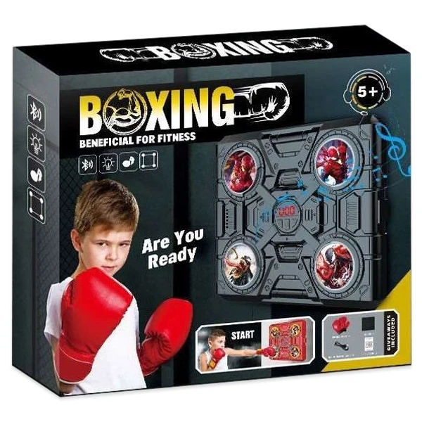 Музыкальный боксерский набор Boxing 77-3 (подсветка, музыка, bluetooth, аккумулятор, перчатки) Музыкальный боксерский набор Boxing 77-3 (подсветка, музыка, bluetooth, аккумулятор, перчатки)