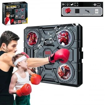 Музыкальный боксерский набор Boxing 77-3 (подсветка, музыка, bluetooth, аккумулятор, перчатки)