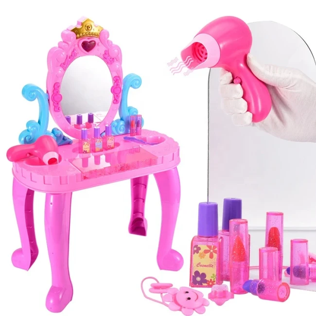 Детское трюмо Limo Toy 661-39 Маленькая кокетка (стульчик, музыка, свет)