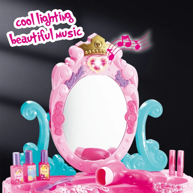 Детское трюмо Limo Toy 661-39 Маленькая кокетка (стульчик, музыка, свет)