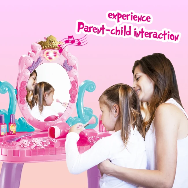 Детское трюмо Limo Toy 661-39 Маленькая кокетка (стульчик, музыка, свет)