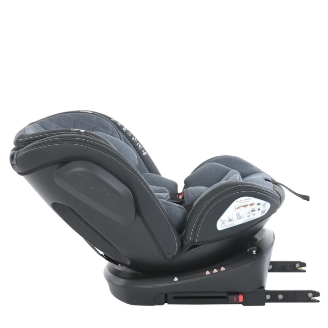 Автокресло El Camino ME 1045 EVOLUTION 2 360⁰  Royal Dark Gray, Isofix+Top Tether, от рождения до 36 кг