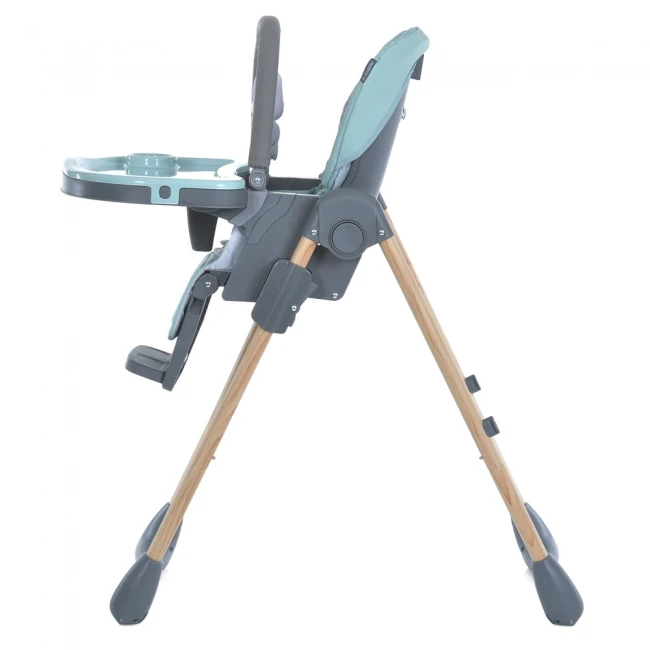 Стульчик для кормления El Camino ME 1115-W CRAFT Mint (съемный столик, дуга с подвесками, чехол, 2 колеса)