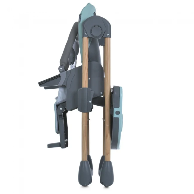 Стульчик для кормления El Camino ME 1115-W CRAFT Mint (съемный столик, дуга с подвесками, чехол, 2 колеса)