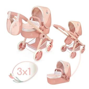 Коляска для кукол DeCuevas 80574 Tulipe 3в1 (трансформер, люлька-переноска, корзинка, сумка) Коляска для кукол DeCuevas 80574 Tulipe 3в1 (трансформер, люлька-переноска, корзинка, сумка)