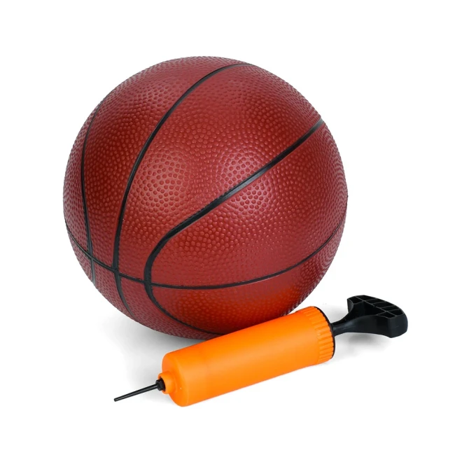 Баскетбольное кольцо MR 1542 (на стойке 206-257 см, щит, сетка, мяч, насос)