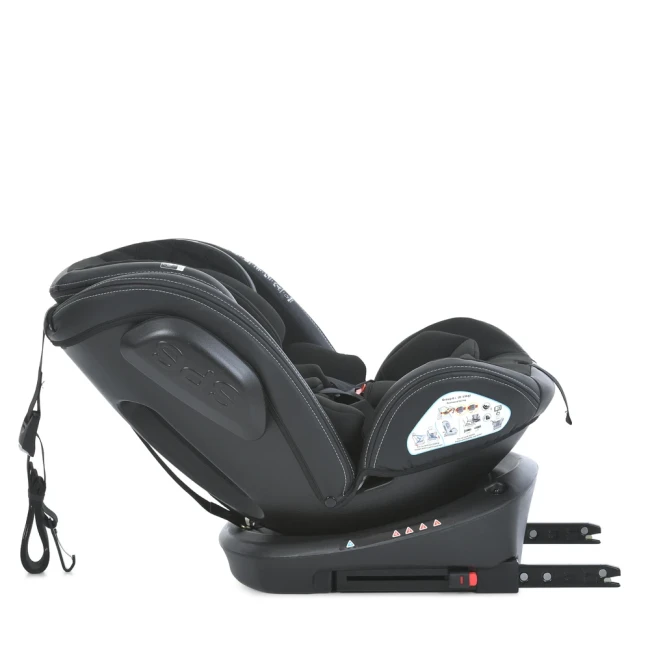 Автокресло El Camino ME 1045 EVOLUTION 2 360⁰  Melange Black, Isofix+Top Tether, от рождения до 36 кг