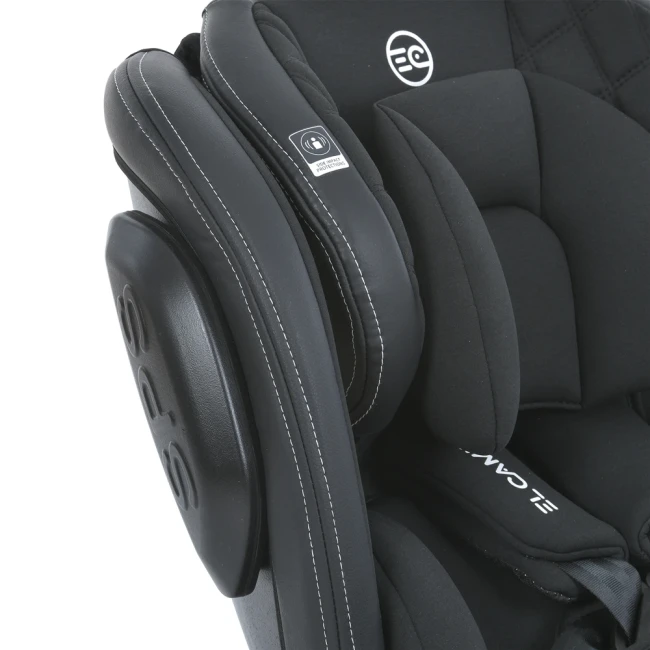 Автокресло El Camino ME 1045 EVOLUTION 2 360⁰  Melange Black, Isofix+Top Tether, от рождения до 36 кг