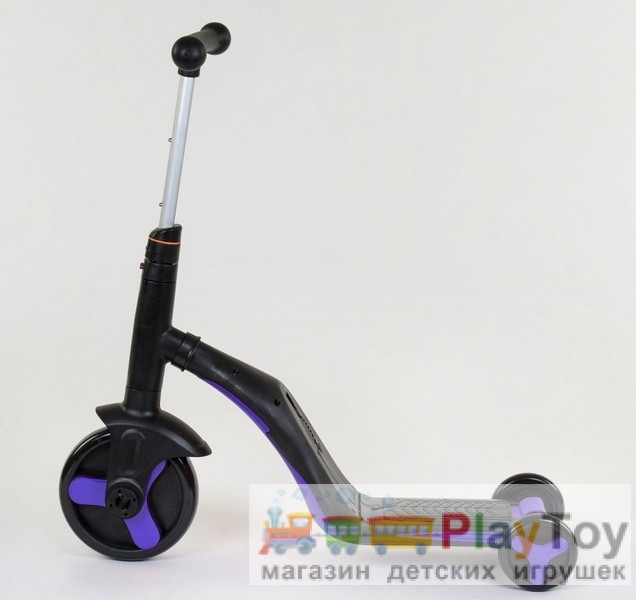 Самокат-беговел-велосипед детский трехколесный Best Scooter (JT 30304) 3 в 1, Фиолетовый Самокат-беговел-велосипед детский трехколесный Best Scooter (JT 30304) 3 в 1, Фиолетовый