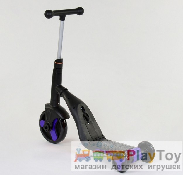 Самокат-беговел-велосипед детский трехколесный Best Scooter (JT 30304) 3 в 1, Фиолетовый Самокат-беговел-велосипед детский трехколесный Best Scooter (JT 30304) 3 в 1, Фиолетовый