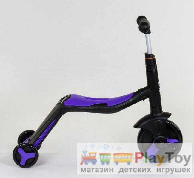 Самокат-беговел-велосипед детский трехколесный Best Scooter (JT 30304) 3 в 1, Фиолетовый Самокат-беговел-велосипед детский трехколесный Best Scooter (JT 30304) 3 в 1, Фиолетовый