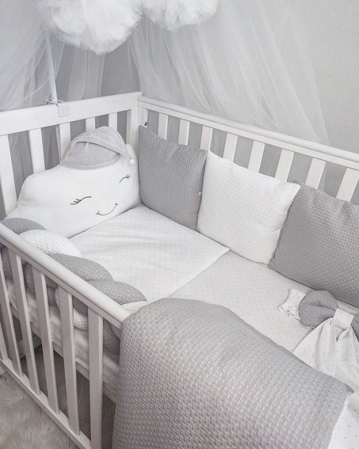 Детское постельное белье Бортики "Косичка" с конвертом Детское постельное белье Бортики "Косичка" с конвертом