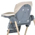 Стульчик для кормления El Camino ME 1115-W CRAFT Beige (съемный столик, дуга с подвесками, чехол, 2 колеса)