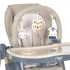 Стульчик для кормления El Camino ME 1115-W CRAFT Beige (съемный столик, дуга с подвесками, чехол, 2 колеса)