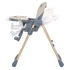 Стульчик для кормления El Camino ME 1115-W CRAFT Beige (съемный столик, дуга с подвесками, чехол, 2 колеса)