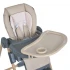 Стульчик для кормления El Camino ME 1115-W CRAFT Beige (съемный столик, дуга с подвесками, чехол, 2 колеса)
