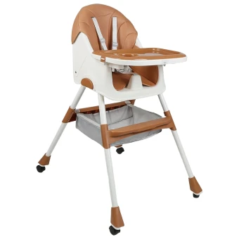 Стульчик для кормления Toti TL-80265 2в1 (съемный столик, корзинка, чехол, 4 колеса)