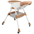 Стульчик для кормления Toti TL-80265 2в1 (съемный столик, корзинка, чехол, 4 колеса)