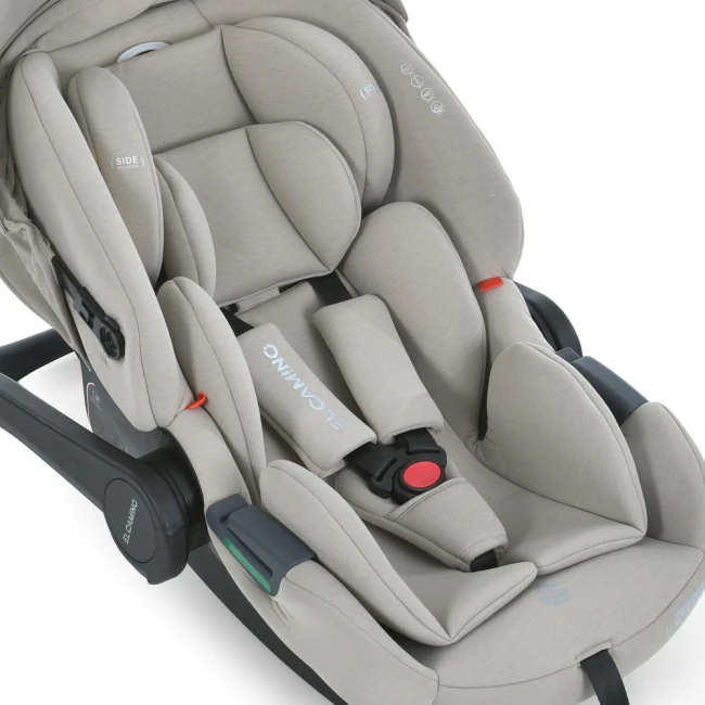 Автокресло бебикокон El Camino ME 1186 i-KEEP Melange Cashmere Beige для новорожденного Автокресло бебикокон El Camino ME 1186 i-KEEP Melange Cashmere Beige для новорожденного