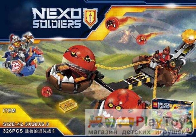 Конструктор Lele "Nexo Knights" (79238) Безумная колесница Укротителя 326 деталей