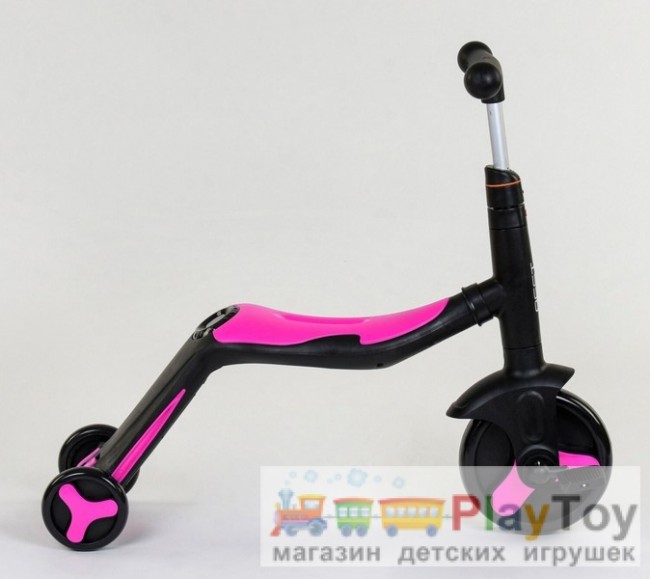 Самокат-беговел-велосипед детский трехколесный Best Scooter (JT 70708) 3 в 1, Розовый Самокат-беговел-велосипед детский трехколесный Best Scooter (JT 70708) 3 в 1, Розовый